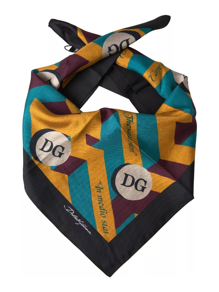 Multicolor Printed Square Handkerchief Scarf alternative