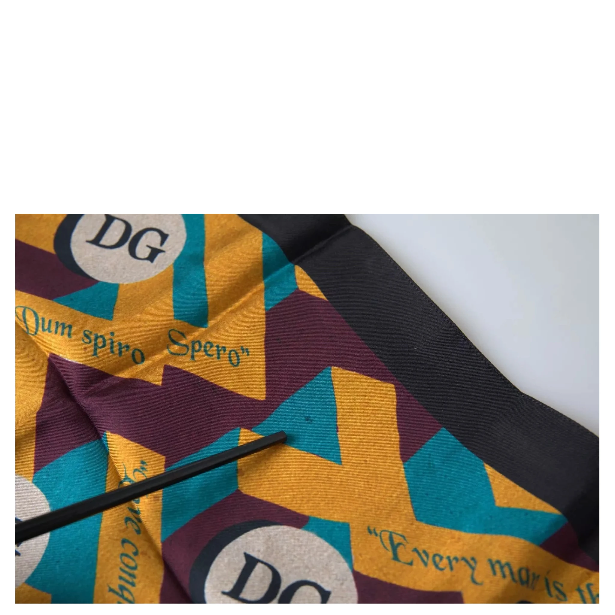 Multicolor Printed Square Handkerchief Scarf
