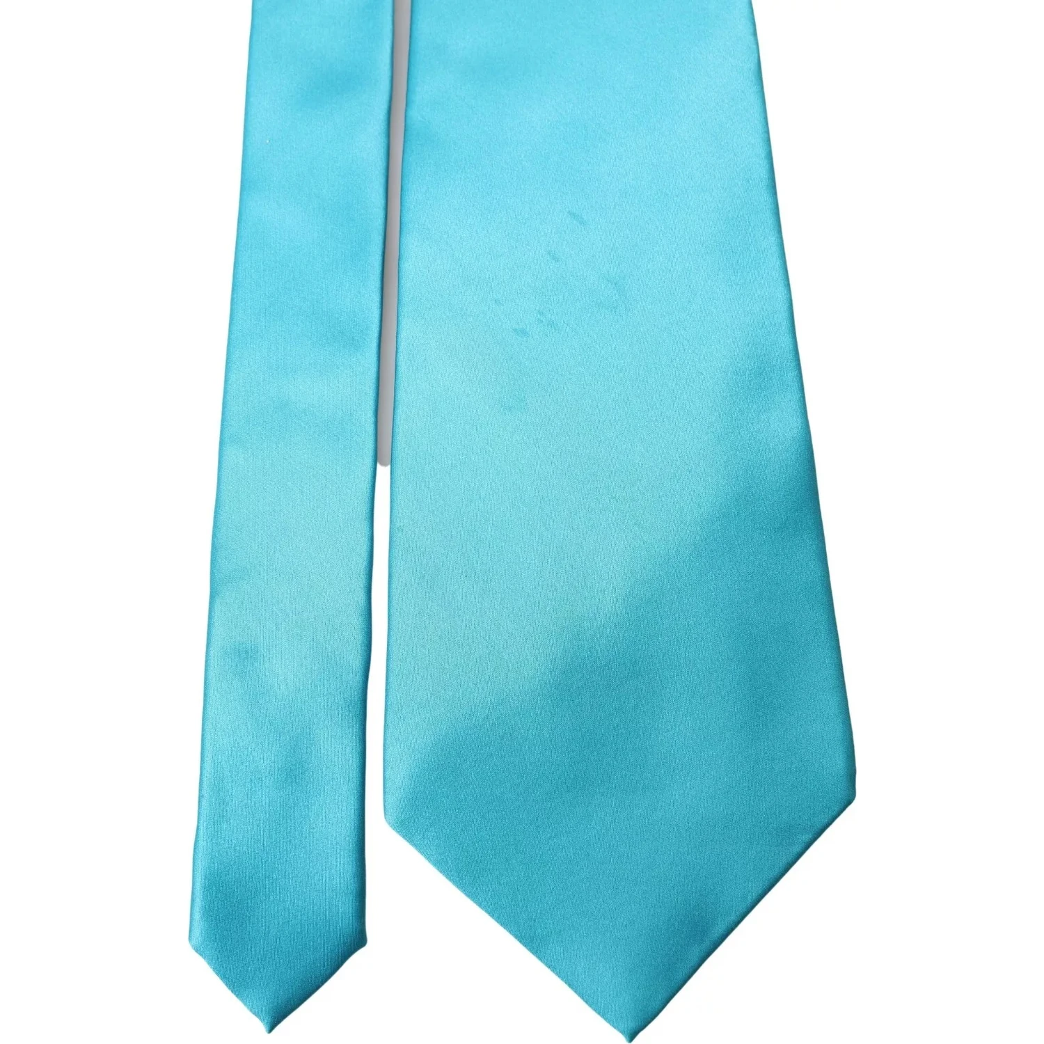 Light Blue 100% Silk Wide Mens Necktie