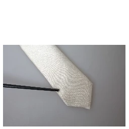 Off White Satin Silk Classic Men Necktie