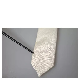 Off White Satin Silk Classic Men Necktie