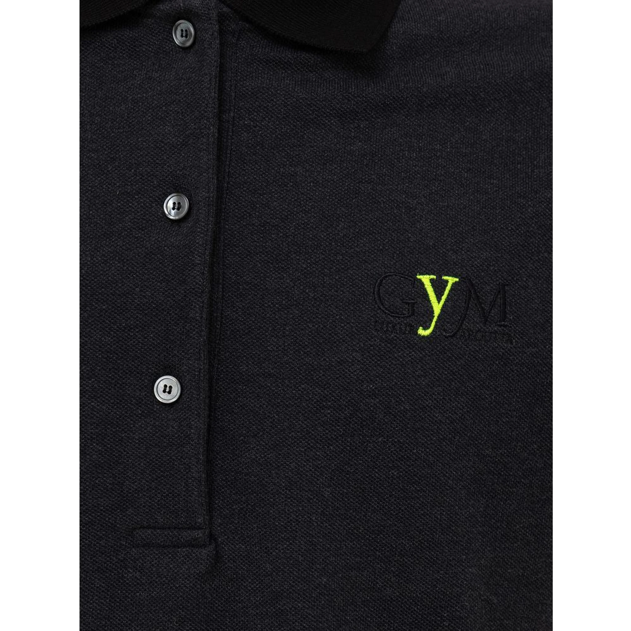 Black Cotton Polo Shirt
