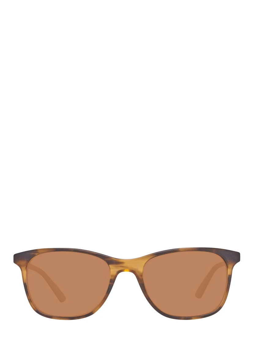 نظارات شمسية بلاستيكية بنية اللون