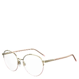 نظارات معدنية بلون الذهب الوردي (إطارات)