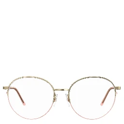 نظارات معدنية بلون الذهب الوردي (إطارات)