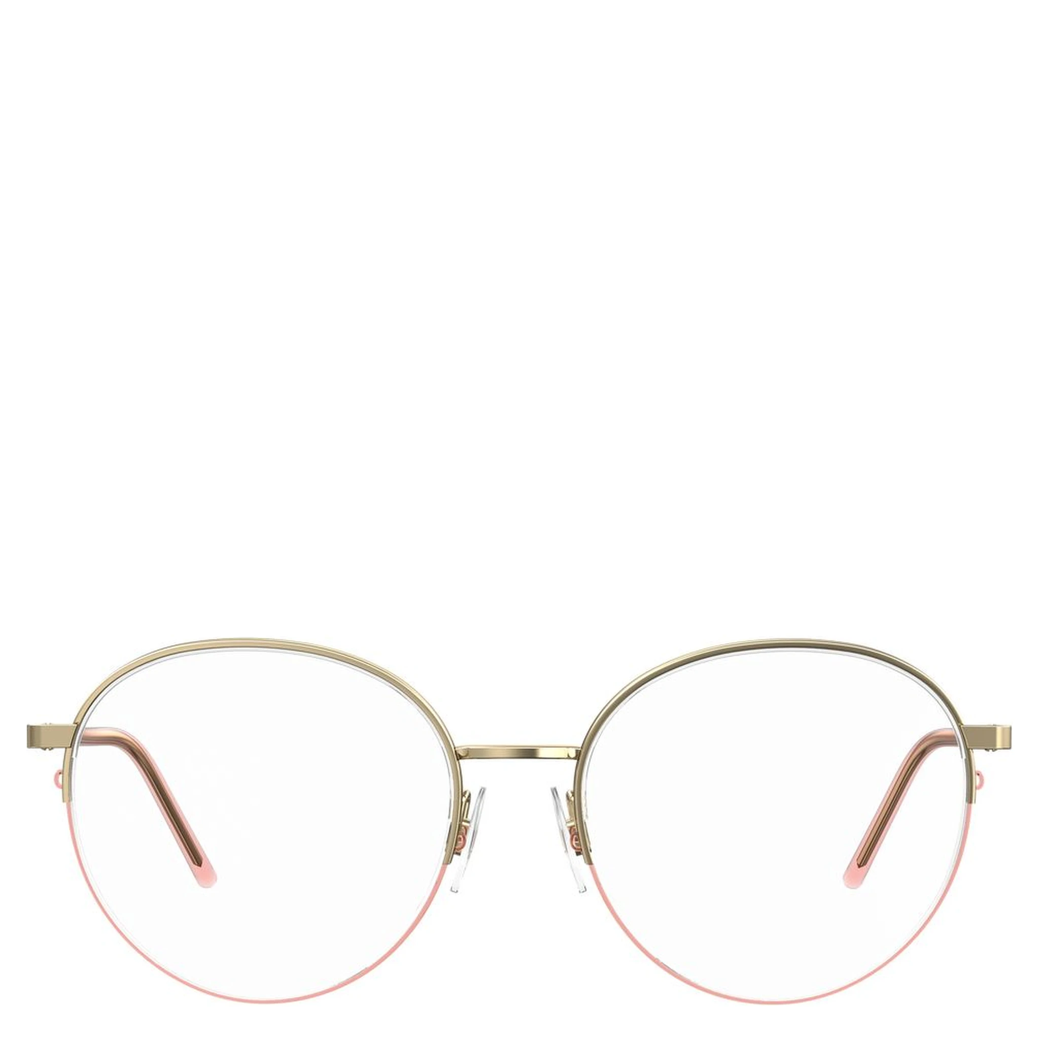نظارات معدنية بلون الذهب الوردي (إطارات)