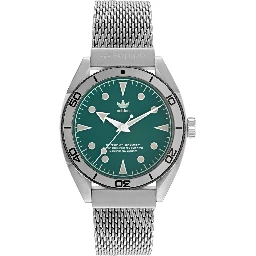 Gray Stainless Steel Dress Watch