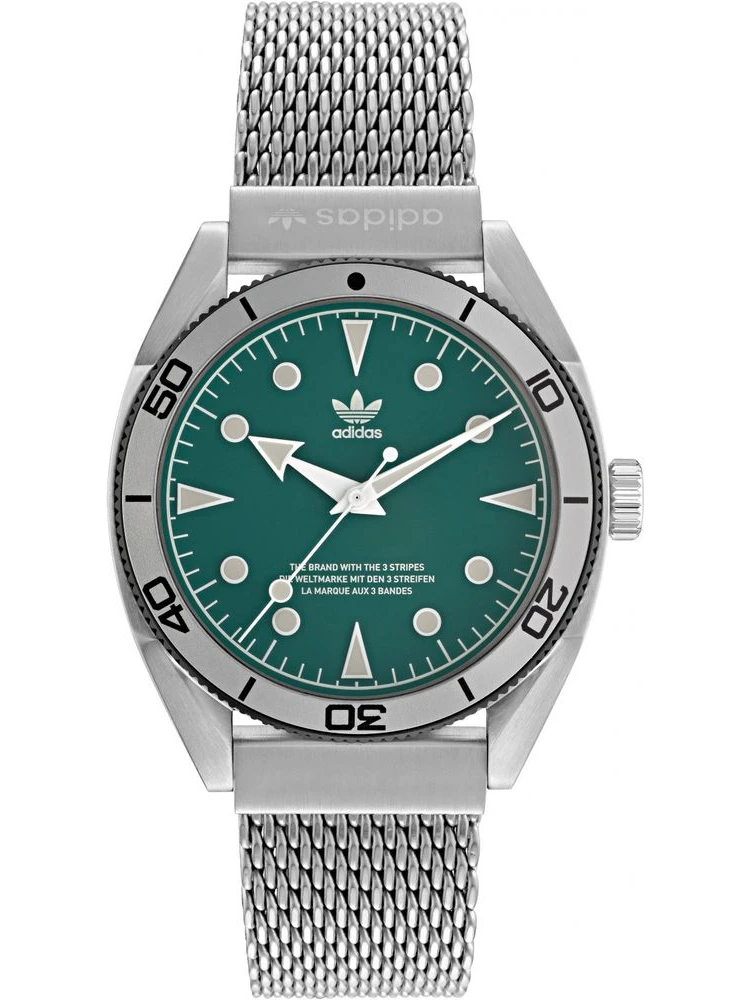 ساعة يد رسمية من الفولاذ المقاوم للصدأ الرمادي