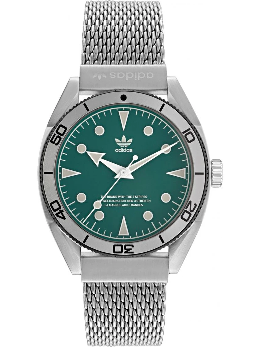 ساعة يد رسمية من الفولاذ المقاوم للصدأ الرمادي