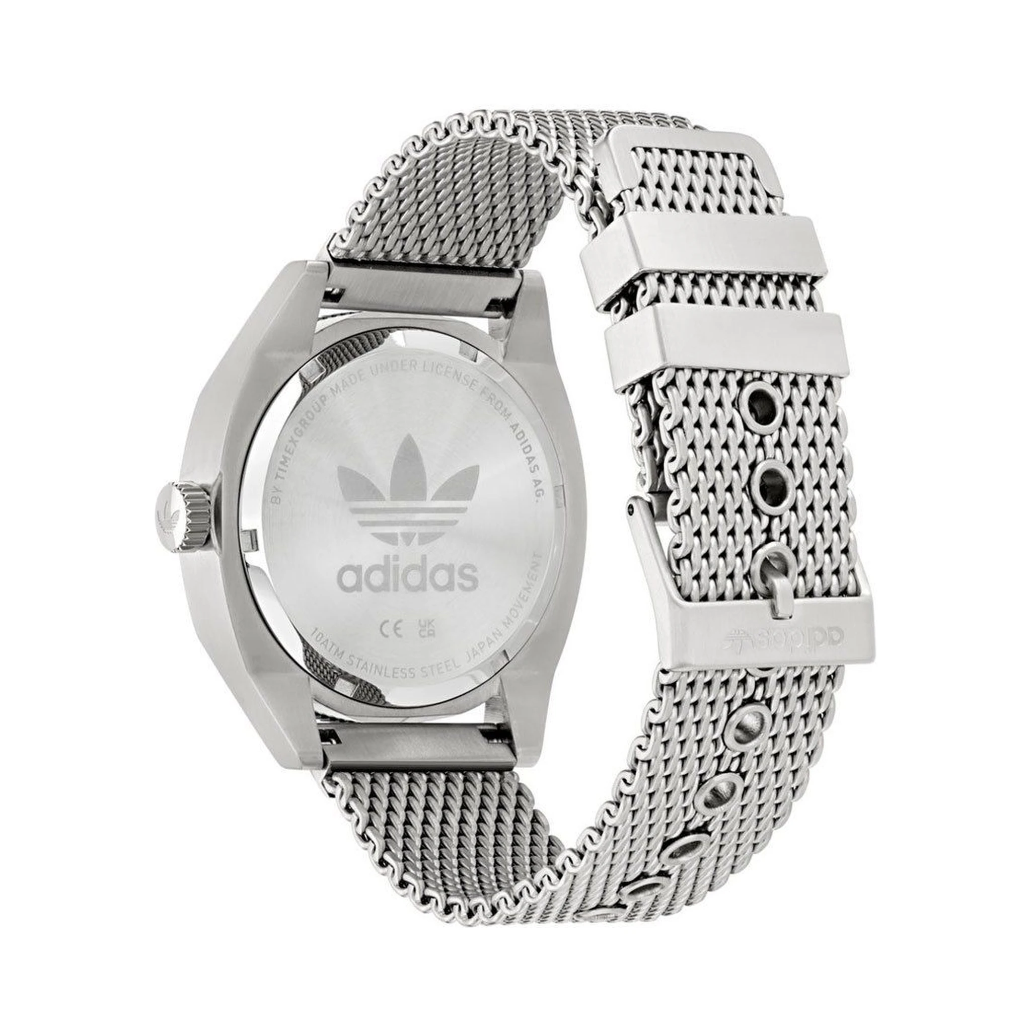 Gray Stainless Steel Dress Watch
