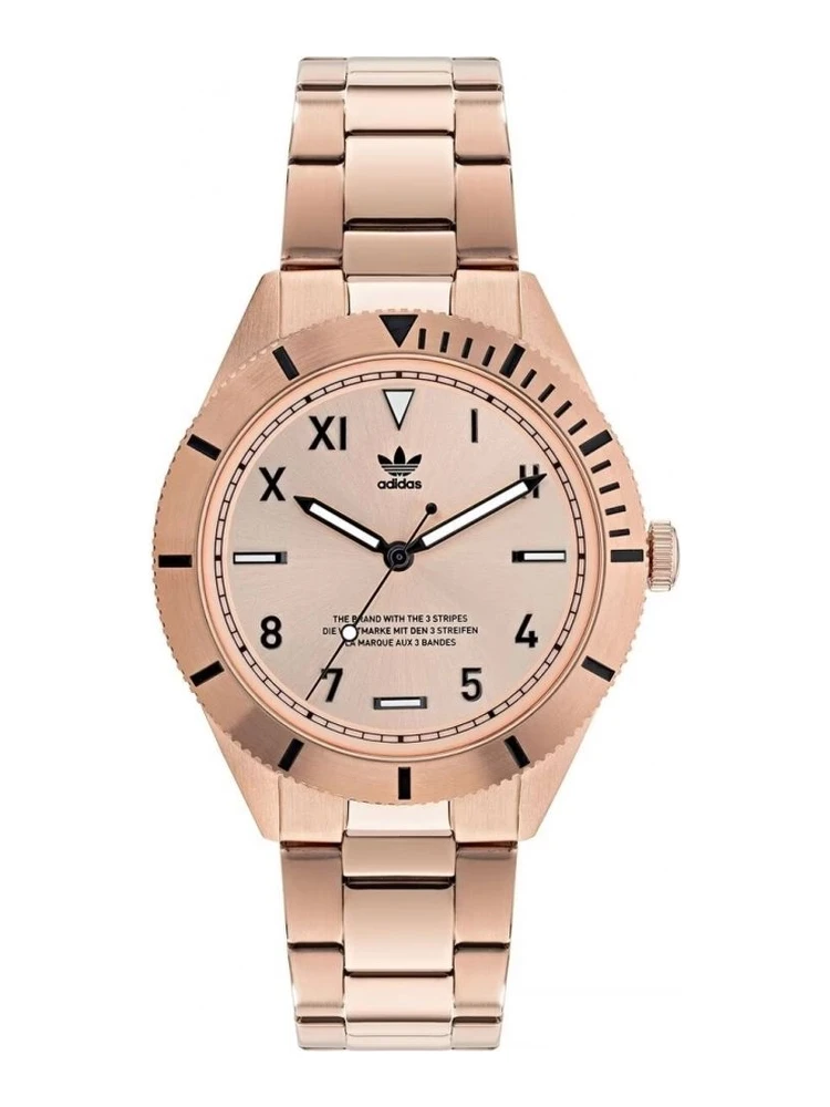 ساعة يد أنيقة متعددة الألوان من الفولاذ المقاوم للصدأ