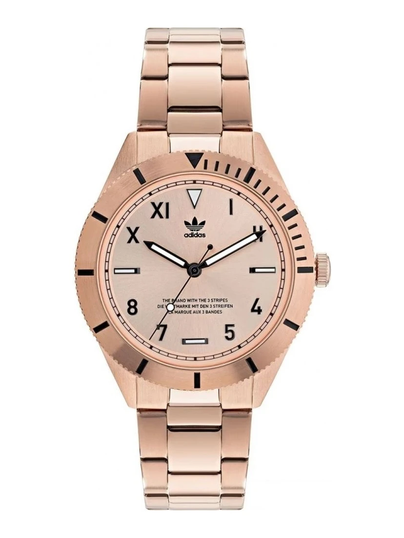 ساعة يد أنيقة متعددة الألوان من الفولاذ المقاوم للصدأ