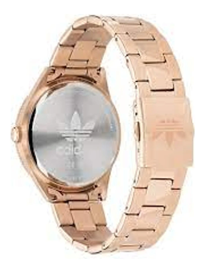 ساعة يد أنيقة متعددة الألوان من الفولاذ المقاوم للصدأ