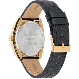 Black Leather Dress Watch