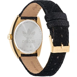 Black Leather Dress Watch