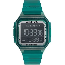 Green Resin Digital Watch