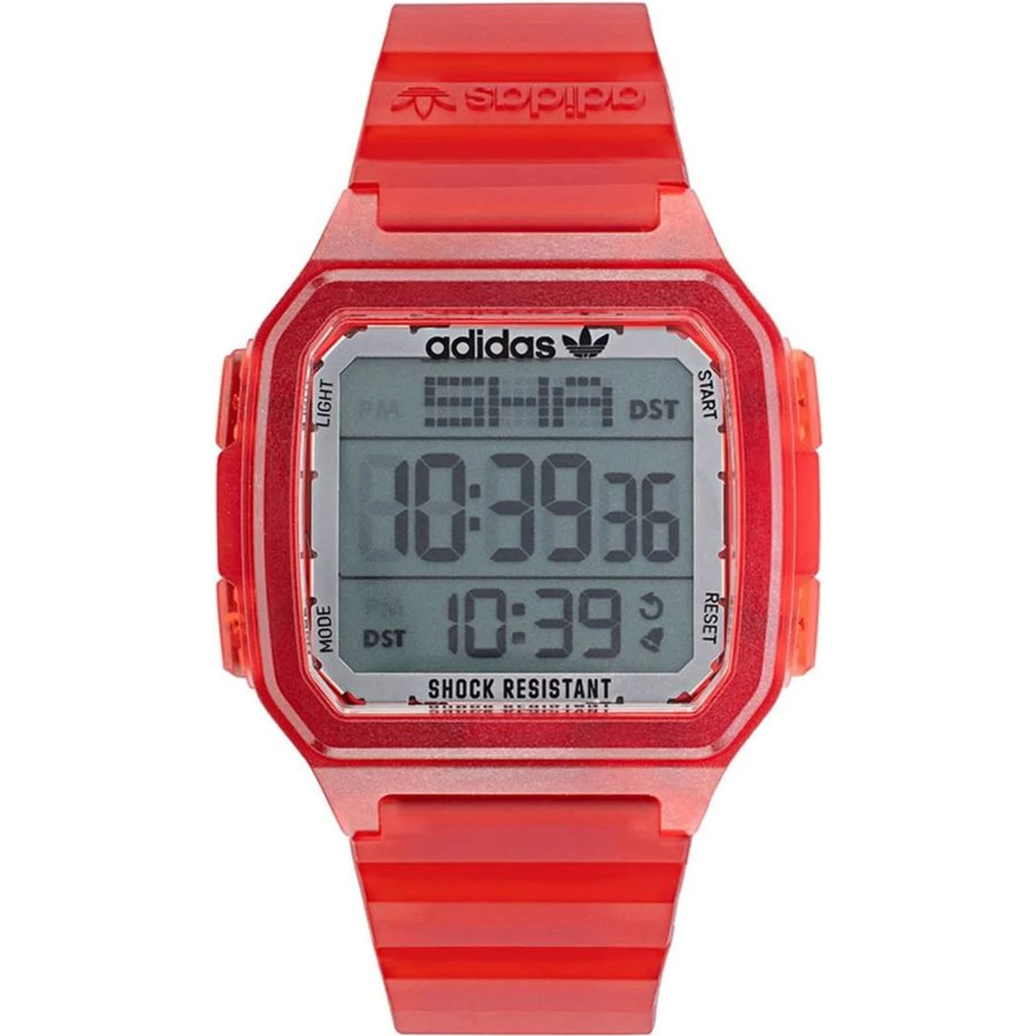 Red Resin Digital Watch