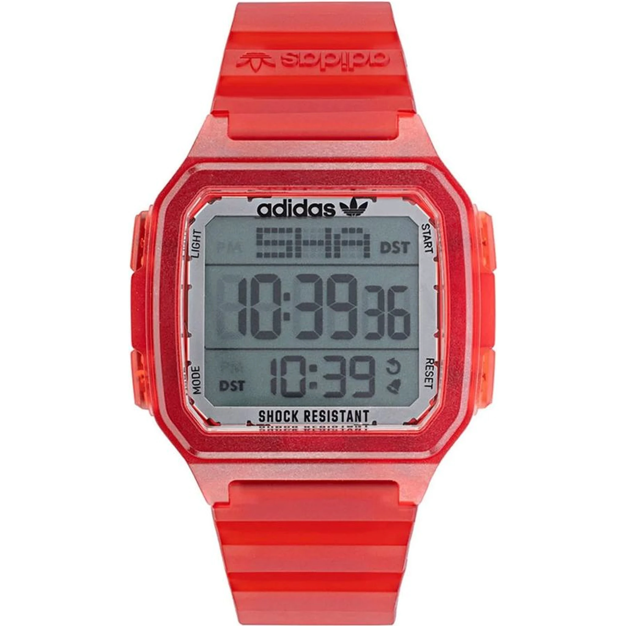 Red Resin Digital Watch