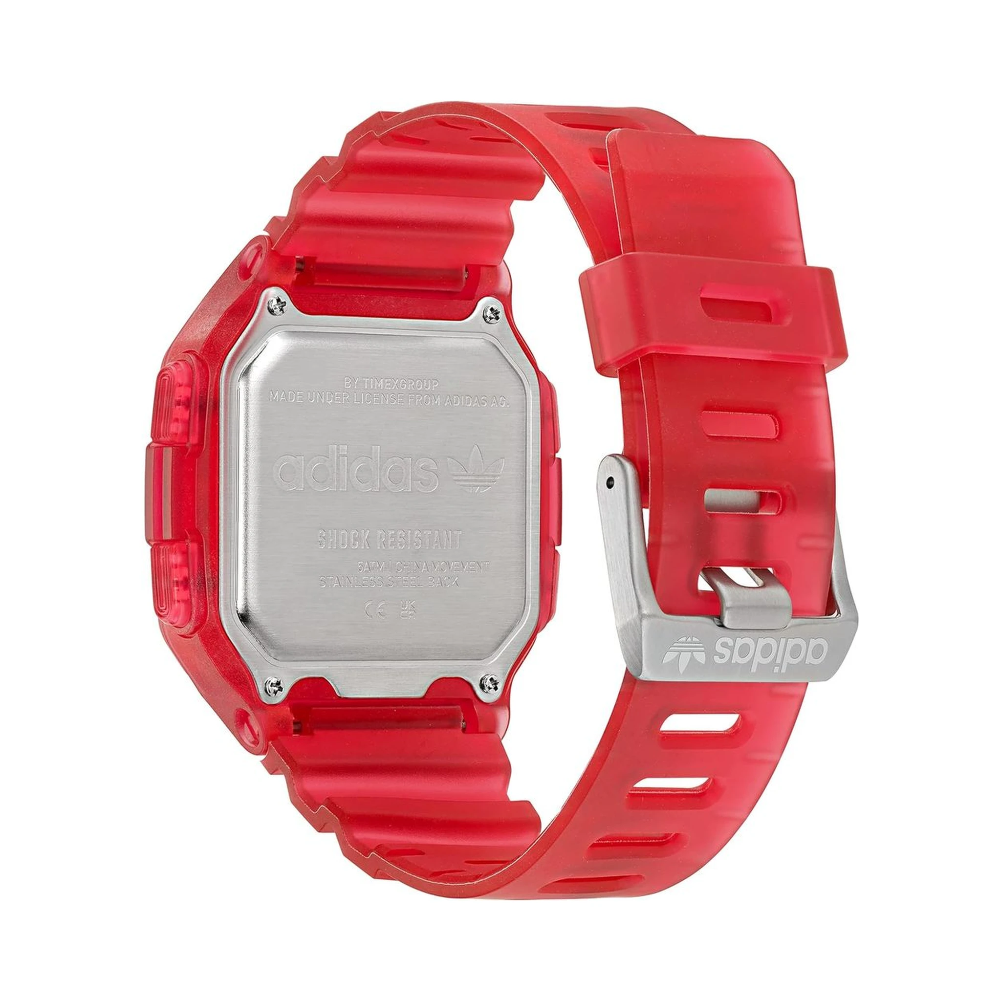 Red Resin Digital Watch