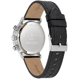 Black Leather Dress Watch