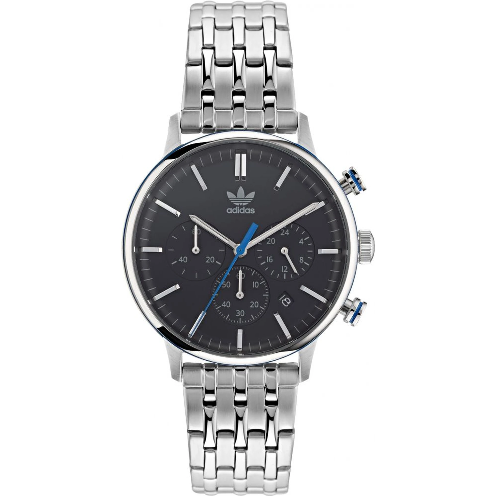 Gray Stainless Steel Dress Watch