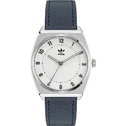 Blue Leather Dress Watch