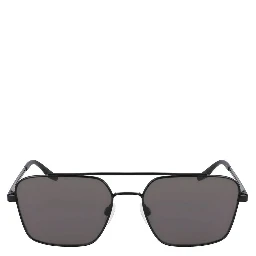 نظارات شمسية معدنية سوداء