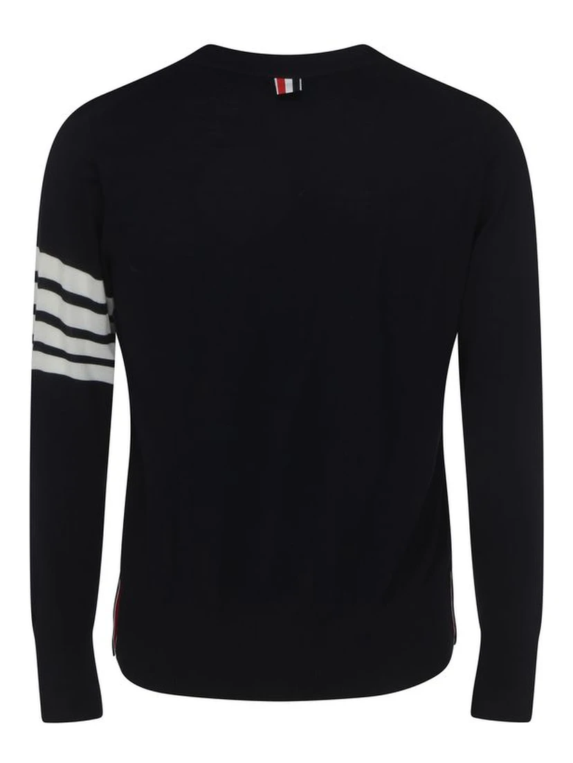 Blue Fleece Wool Cardigan