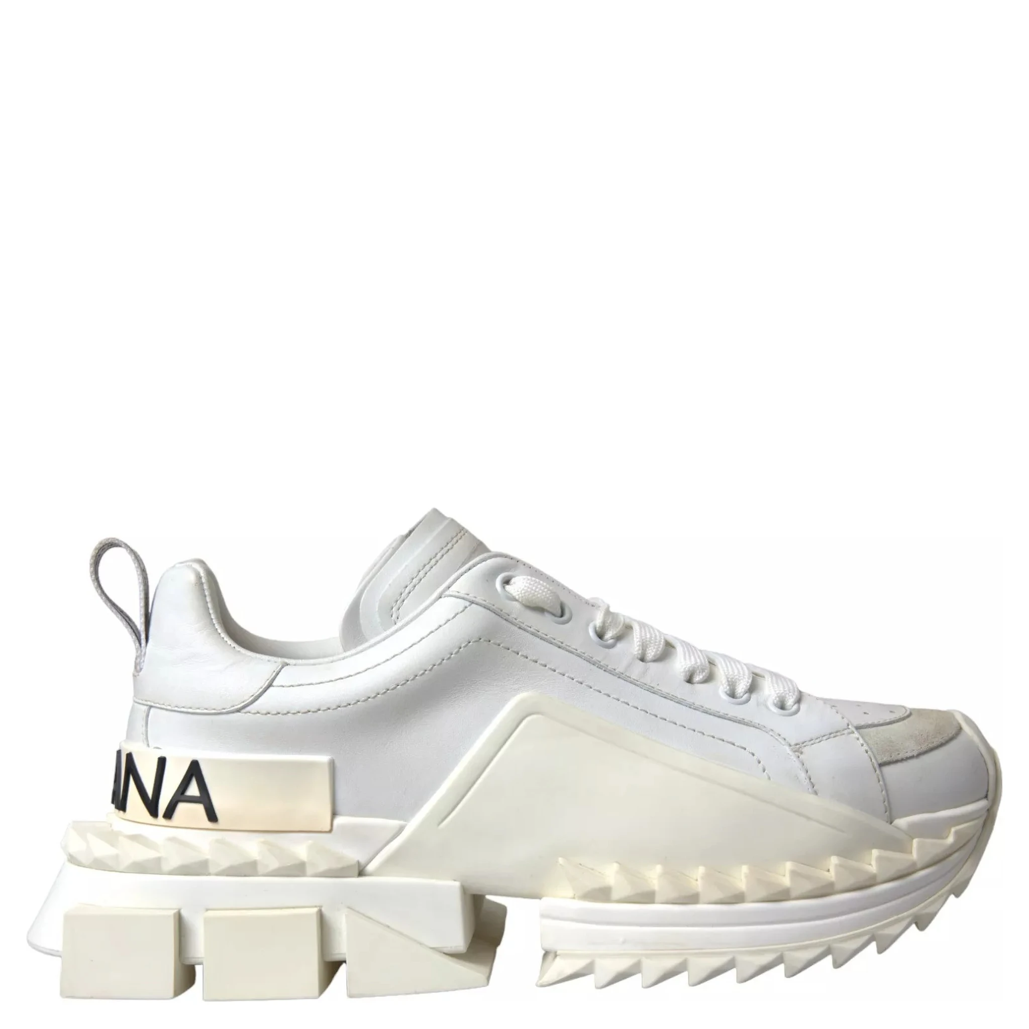 White Leather Super Queen Women Sneakers