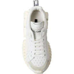 White Leather Super Queen Women Sneakers