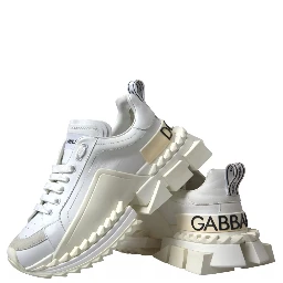 White Leather Super Queen Women Sneakers