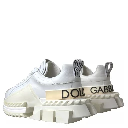 White Leather Super Queen Women Sneakers