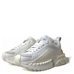 White Leather Super Queen Women Sneakers