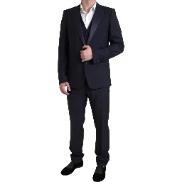Black 3 Piece Single Breasted MARTINI Suit
