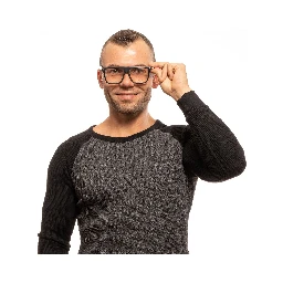 Black Plastic Glasses (Frames)