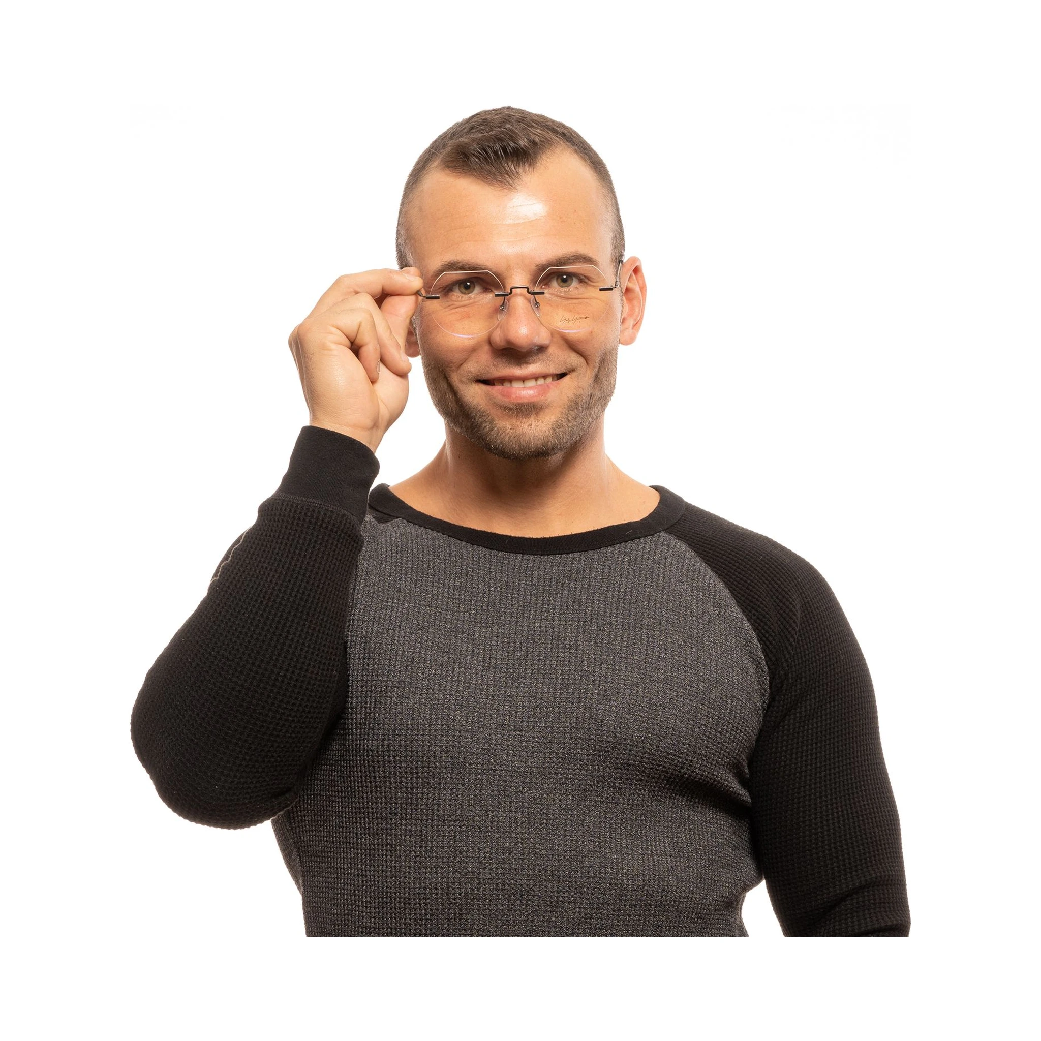 Gray Metal Glasses (Frames)