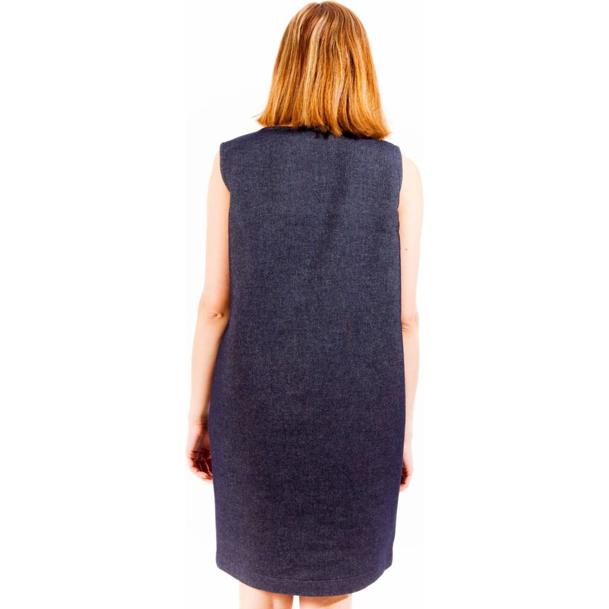 Blue Cotton Women Dress