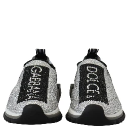 Silver Rhinestones Sorrento Sneakers Shoes