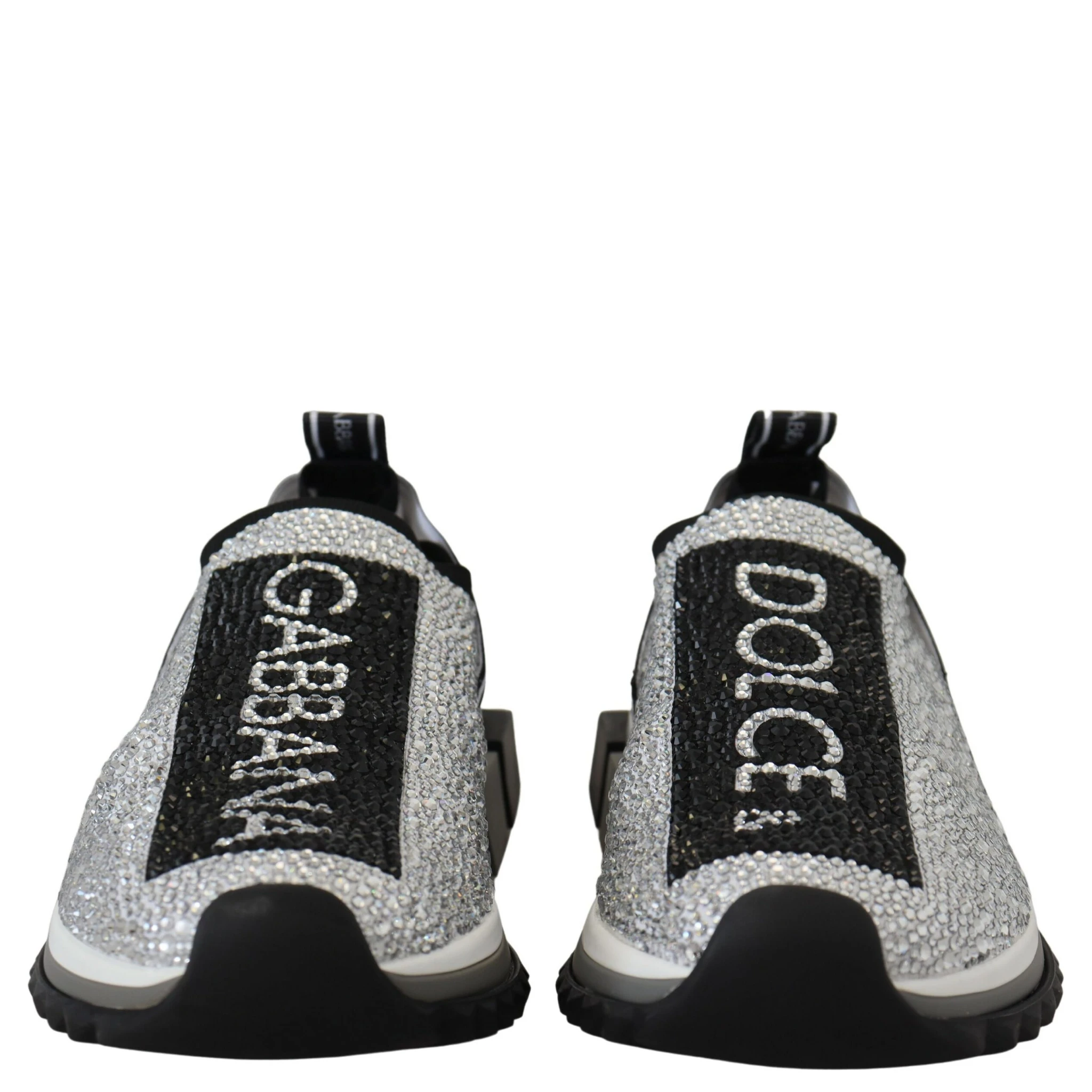 Silver Rhinestones Sorrento Sneakers Shoes