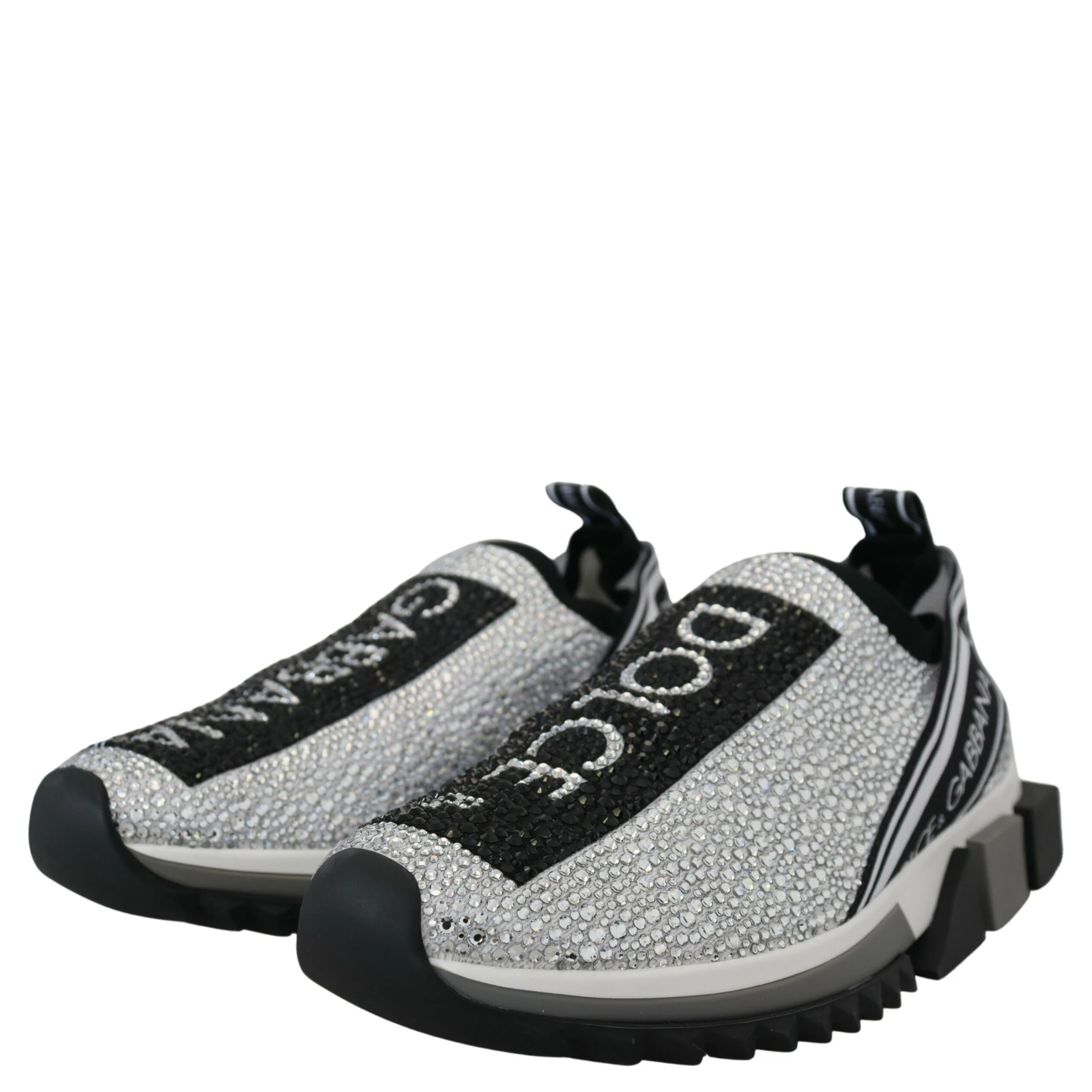 Silver Rhinestones Sorrento Sneakers Shoes