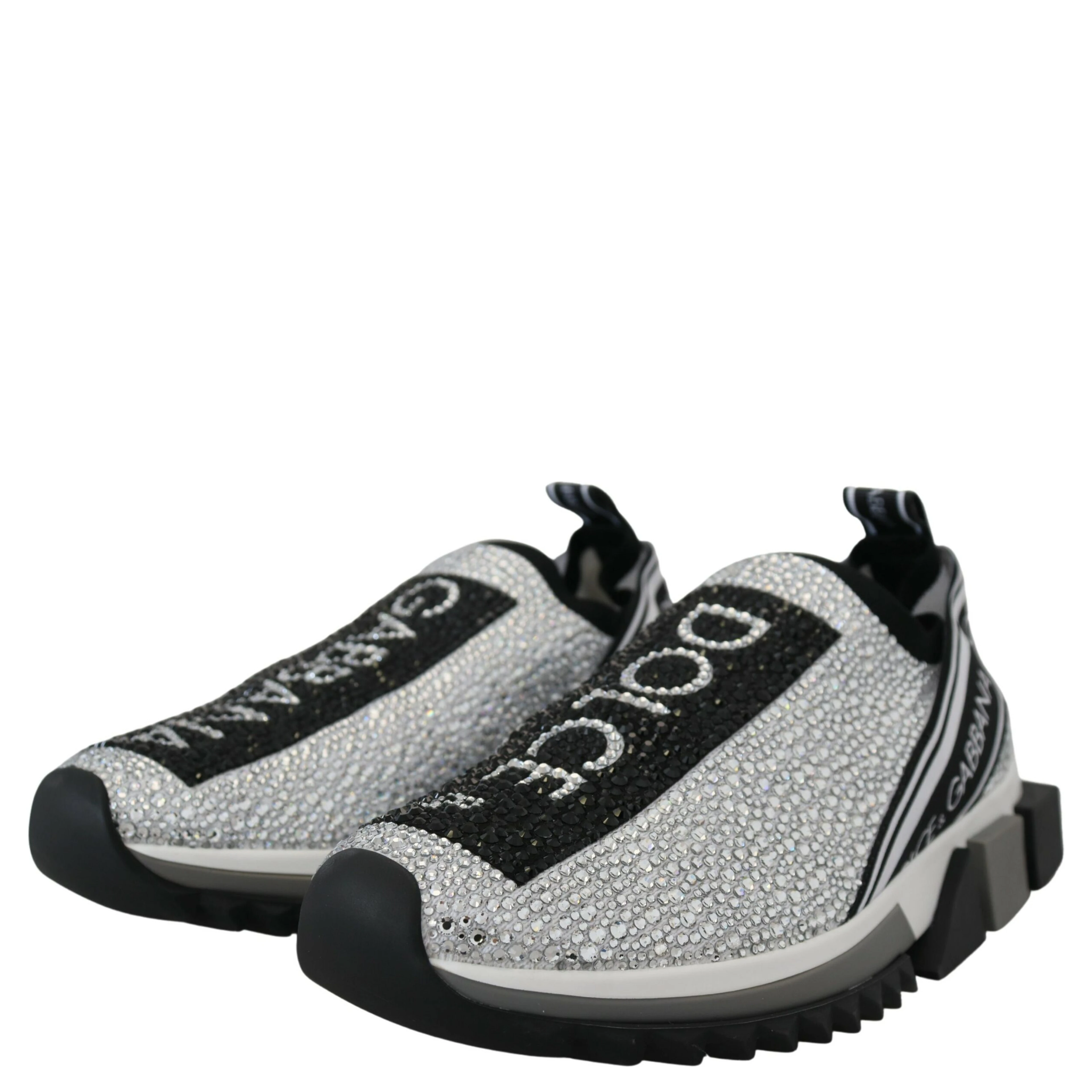 Silver Rhinestones Sorrento Sneakers Shoes