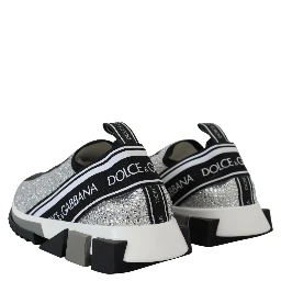 Silver Rhinestones Sorrento Sneakers Shoes