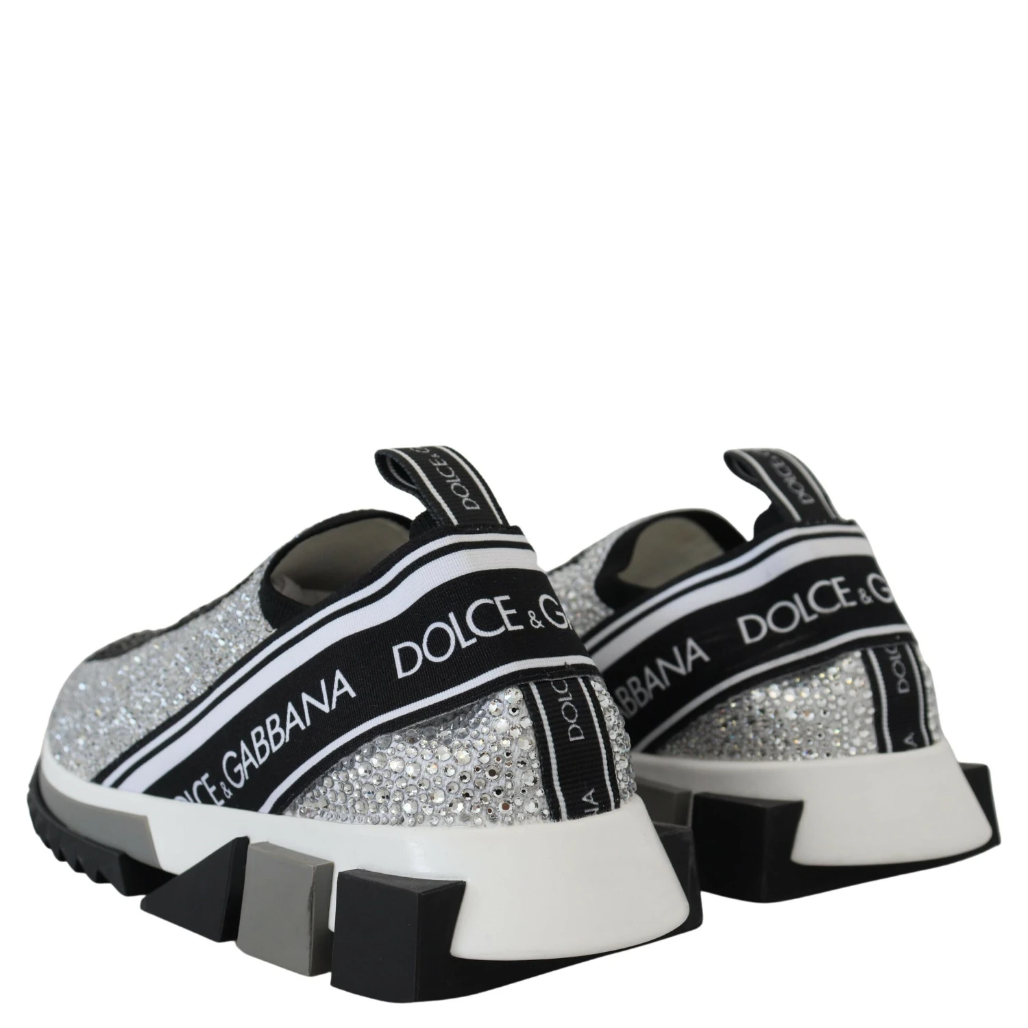 Silver Rhinestones Sorrento Sneakers Shoes