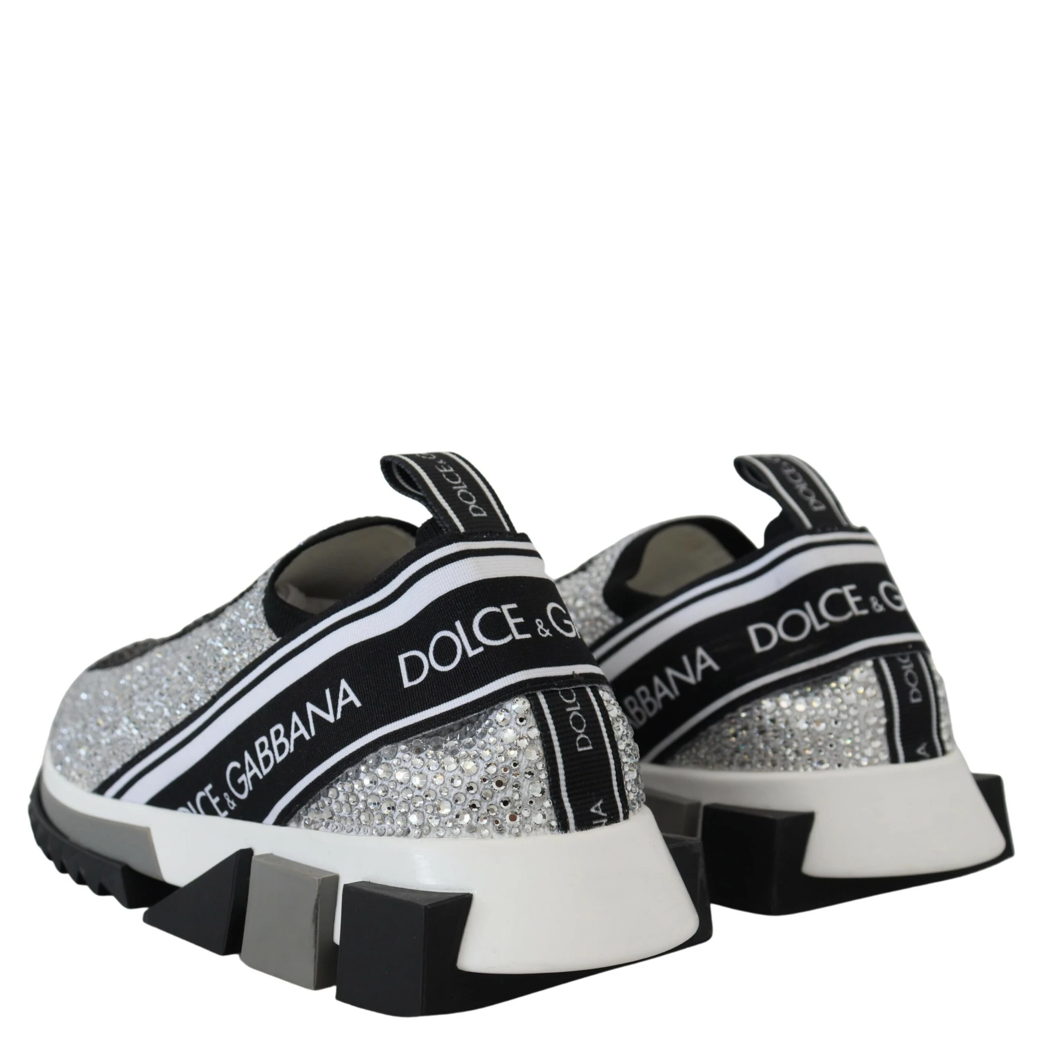 Silver Rhinestones Sorrento Sneakers Shoes