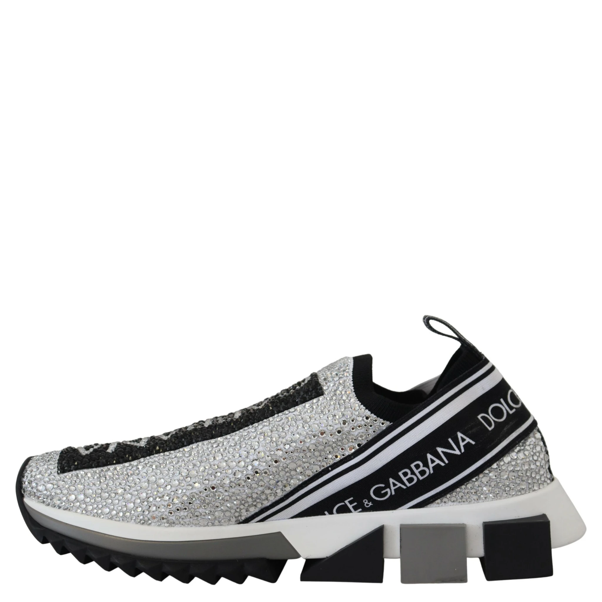 Silver Rhinestones Sorrento Sneakers Shoes