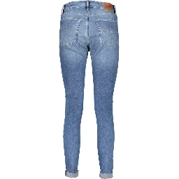 Blue Cotton Jeans Denim