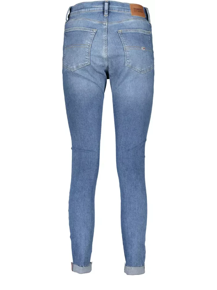 Blue Cotton Jeans Denim alternative
