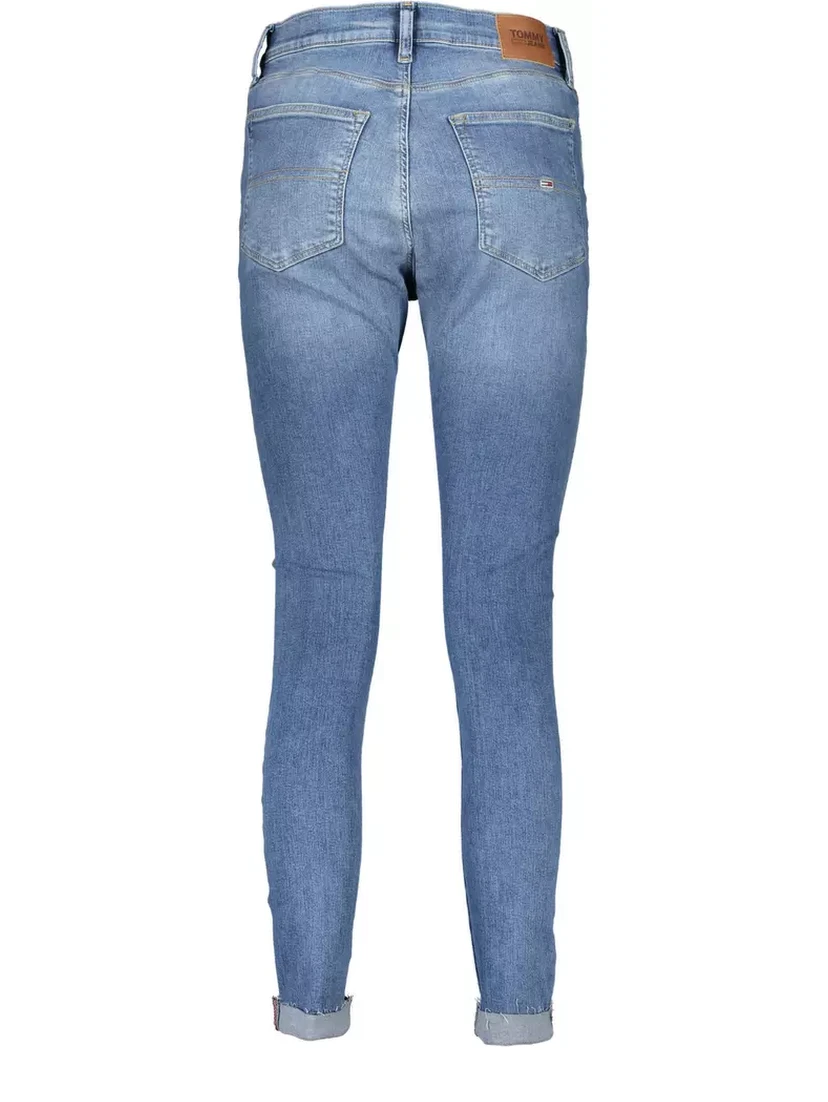 Blue Cotton Jeans Denim