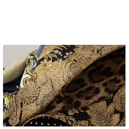 Multicolor Double-Breasted Patchwork Jacquard Blazer Jacket