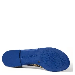 Blue Crystals Flats Sandals Beachwear Shoes
